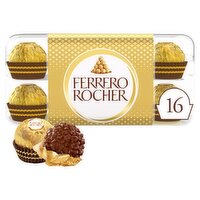 Ferrero Rocher Milk Chocolate Hazelnut Pralines Gift Box of Chocolates 16 Pieces 200g
