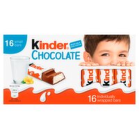 Kinder Milk Chocolate Fun Size Treat Snack Bars Multipack 16 x 12.5g