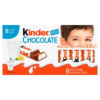 Kinder Milk Chocolate Fun Size Treat Snack Bars Multipack 8 x 12.5g