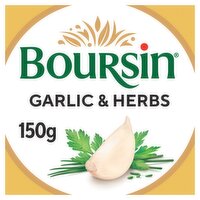 BOURSIN Garlic & Herbs Soft French Cream Cheese 150g