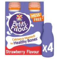Petits Filous Kids Strawberry Yoghurt Drink 4 x 100g