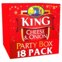 King Merry Christmas Cheese & Onion Flavour Potato Crisps 18 x 25g