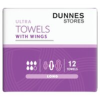 Dunnes Stores 12 Long Ultra Towels with Wings