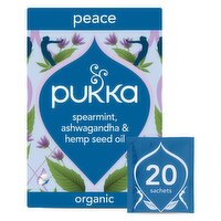 Pukka Organic Peace Tea With Chamomile 20 Home Compostable Herbal Tea Bags 30g