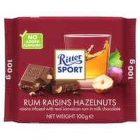 Ritter Sport Rum Raisins Hazelnuts 100g