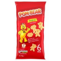 Pom-Bear Original Multipack Crisps 6 Pack