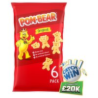 Pom-Bear Original Multipack Crisps 6 Pack