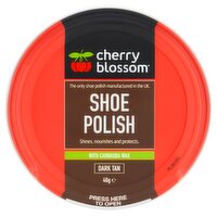 Cherry Blossom Dark Tan Shoe Polish 40g