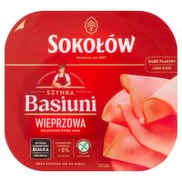 Sokołów Basiuni Ham Large Slices 140g