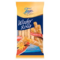 Tago Wafer Rolls with Vanilla Flavour Cream 260g