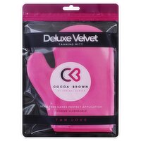 Cocoa Brown Deluxe Velvet Tanning Mitt