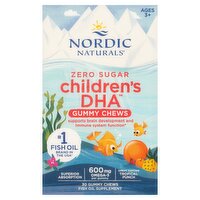 Nordic Naturals Children's DHA 30 Gummy Chews Fish Oil Supplement Ages 3+