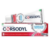 Corsodyl Complete Protection Gum Care Whitening Toothpaste 75ml