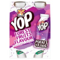 Yoplait YOP Forest Fruits Flavour Drinkable Yogurt 4 x 180g (720g)