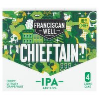 Franciscan Well Irish Chieftain IPA Beer 4 x 330ml Can