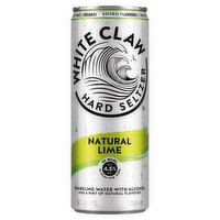 White Claw Hard Seltzer Natural Lime Ready to Drink Pre Mixed 330ml Can