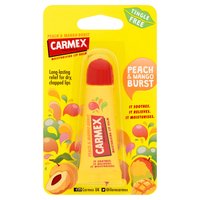 Carmex Peach & Mango Burst Moisturising Lip Balm 10g