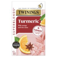 Twinings Superblends Turmeric 20 Biodegradable Plant Based Tea Bags 40g