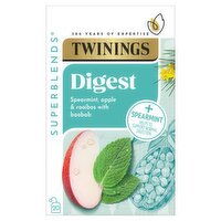 Twinings Superblends Digest Spearmint, Apple & Rooibios with Baobab 20 Tea Bags 35g