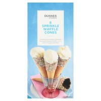 Dunnes Stores 6 Sprinkle Waffle Cones