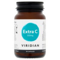 Viridian Extra C 550mg 30 Capsules