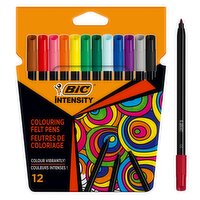 BIC Intensity Colouring Felt Pens x12
