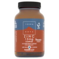 Terra Nova Zinc 15mg Complex 100 Vegetarian Capsules Food Supplement