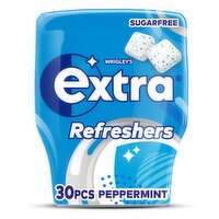 Wrigley's Extra Refreshers Peppermint Sugar Free Chewing Gum x30 Pieces