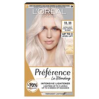 Preference 11.11 Le Blonding: Ultra-Light Cool Crystal Blonde for luminous lightened results.