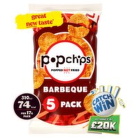 popchips Barbeque Multipack Crisps 5 Pack