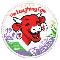 The Laughing Cow Lightest Cheese Spread Triangles x8 133g
