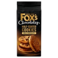 Fox's Chocolatey Biscuits Half Coated Milk Chocolate Cookies 175g