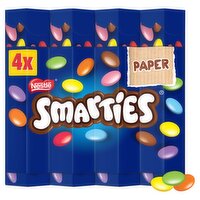 Smarties Milk Chocolate Tube 4 Pack Multipack 136g