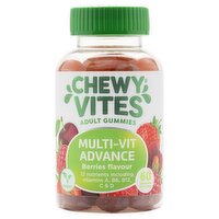 Chewy Vites 60 Adult Gummies Multi-Vit Advance Berries Flavour One a Day