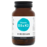 Viridian Vitamin D3 & K2 90 Capsules