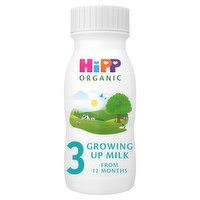 HiPP Organic 3 Growing up Baby Milk Ready to Feed Liquid Formula, From 12th Months, 200ml