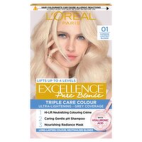 L'Oréal Excellence 01: Neutralized Supreme Blonde, offering premium scalp care and luminous results.