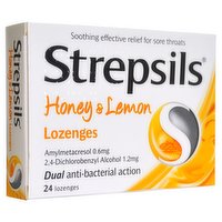Strepsils Honey & Lemon Lozenges 24 Lozenges