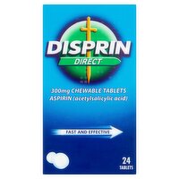 Disprin Direct 300mg Chewable Tablets 24 Tablets