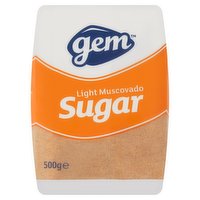 Gem Light Muscovado Sugar 500g