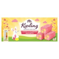 Mr Kipling 5 Lemon & Raspberry Mini Batts