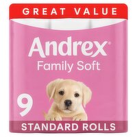 Andrex Family Soft Toilet Tissue 9 Roll