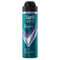 Sure Men Nonstop Protection Active Dry Anti-Perspirant Aerosol 150 ml