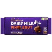Cadbury Dairy Milk Wholenut Chocolate Bar 180g