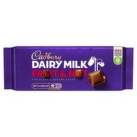 Cadbury Dairy Milk Fruit and Nut Chocolate Bar 180g