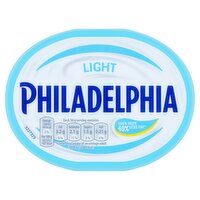 Philadelphia Light Soft Cream Cheese The same great taste with 40% Less Fat Tub 165 g