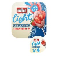 Müller Light Greek Style Strawberry 4 x 115g (460g)