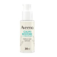 Aveeno Face CALM & RESTORE Oat Serum Face Moisturiser Cream 30ml