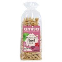 Amisa Organic Wholegrain Rice Penne 500g