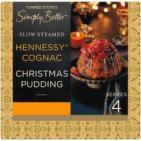 Dunnes Stores Simply Better Hennessy Cognac Slow Steamed Christmas Pudding 454g